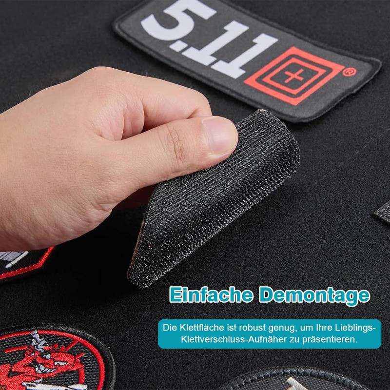 Patches Velcro, 85 x 70 cm, Tactical Military Patch Holder,