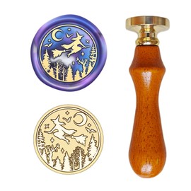 Wax Seal Stamp Kit Halloween Witch Stamp Sealing for Wedding Letter Invitation Sealing