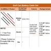 CLUBRALLY Golf Cart Battery Cables Power Wiring Kit, 2 Gauge