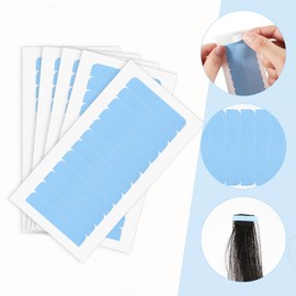 Yuomeaz 60 PCS Double Sided Wig Tape, Lace Front Wig Tape, Invisible Self Adhesive Hair Tapes Strips, Waterproof Wigs Toupees