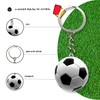 AUTOZOCO Football Shaped Plastic Keyring Black L, black