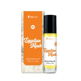 Well's Oil Roll-On Perfume Oil (Egyptian Musk) | Oil-Based Fragrance | Long-Lasting Wear | Paraben-Free | 0.33 fl oz / 10 ml