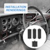 Nirakoka A/C Dash Vents SET 4 PCS # 3979751 &