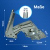 VIOKS Fridge Door Hinge Set Replacement for Bosch Siеmens Neff