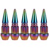 Senzeal 5X Long Spike Valve Caps Aluminum Car Tire Valve