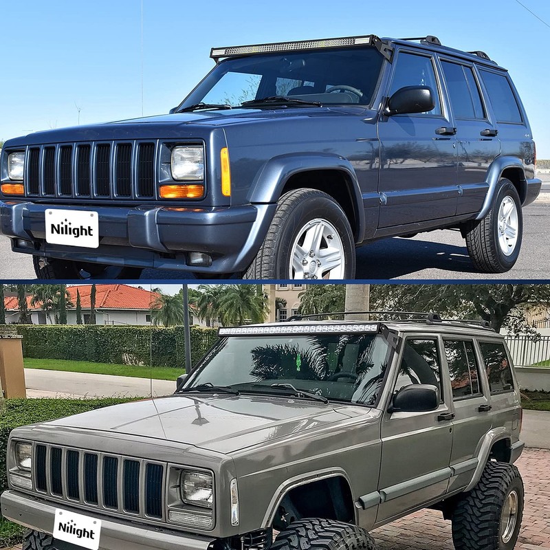 Nilight 2PCS 52 inch Curved LED Light Bar Bracket at
