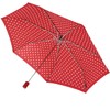 Knirps Slim Duomatic Polka Dots Pocket Umbrella, Red-white in neoprene