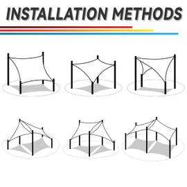 ShadeMart Custom Rectangle Sun Shade Sail UPF50 Canopy UV Block Rectangle - Commercial Standard Heavy Duty - 190 GSM - 3 Years Warranty