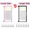 Ready-To-Use Fan Eyelash Extensions, Short Stem Volume Eyelashes, 0.10 C
