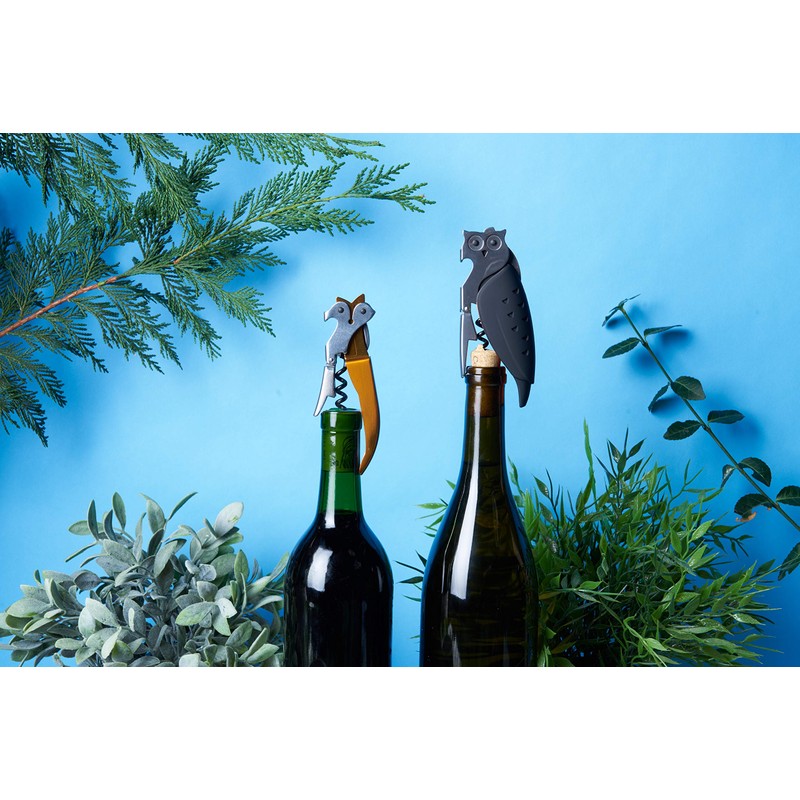 "True SS-TRU-4351 Truetap Soft Touch Double Hinged Corkscrew.5"" Black", 0.75x4.75x1