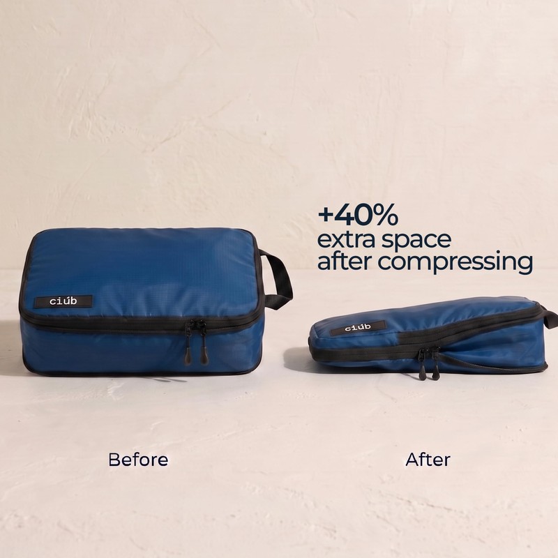 ciúb Compression Packing Cubes Organised Travel Fit 40% More in