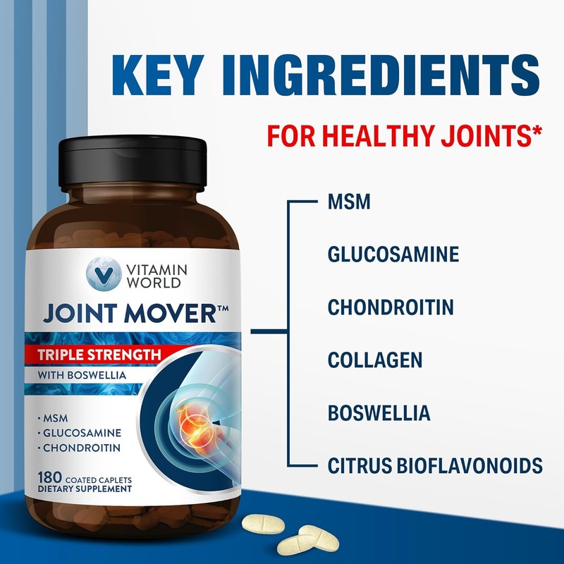 Vitamin World Triple Strength Joint Mover, Glucosamine Chondroitin with MSM