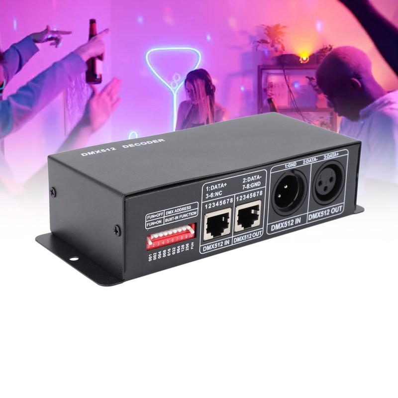 3 Channels DMX 512 Decoder Iron PCB RGB LED Controller