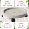 Caster Flower Pot Stand, Pot Holder, Flower Stand, Pot (S,