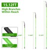 Pole Saws for Tree Trimming, 8.2-15FT Extendable Manual Pole Saw,