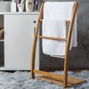 3 Tier Bamboo Towel Rack with Storage Shelf for Bathroom,