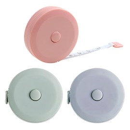 3 Pcs Cinta Medición, 150CM/60inch Legibilidad a Doble Cara, Cinta Métrica Retráctil para Medición Con Métrica Y En Pulgadas,Cinta de Costura para Medir la Caderas Brazos Costura, Hacer Manualidades