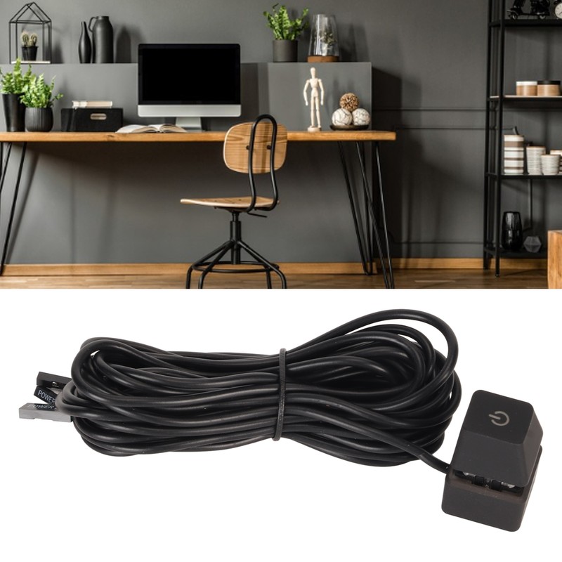 PC Power Switch Blue Switch Mechanical Key Backlit Plug and