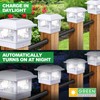 GreenLighting Cubism Fence Solar Lights - Outdoor Solar Post Lights