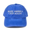 Make America Crip Again embroidered dad cap hat, blue baseball