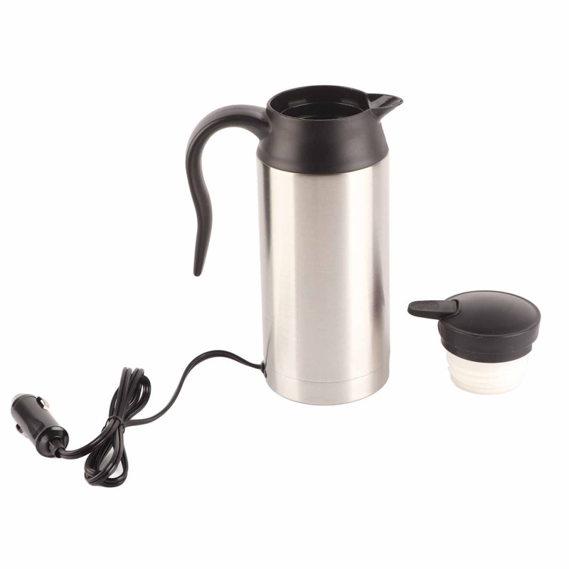 750ML Stainless Steel Car Electric Kettle Coffee Tea for Thermos