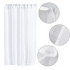 2 Pcs Curtains Semi Sheer - White Net Curtains Voile