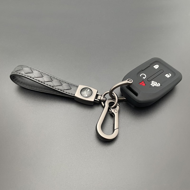 TANDRIVE 2PCS Silicone Key Fob Cover for 2023-2019 Chevy Silverado