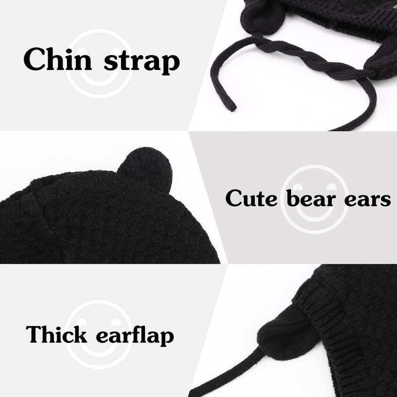 DRESHOW Baby Hat Cute Bear Toddler Earflap Beanie Warm for