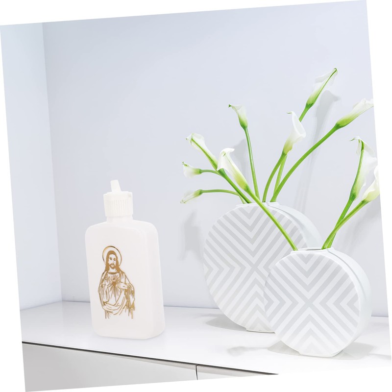 BIUDECO 2pcs Christian Holy Water Bottles Small Refillable Containers for