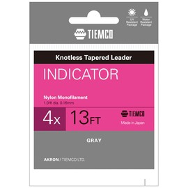 TIEMCO Leader Indicator 4X Nylon 13FT No. 1 5.9lb Gray