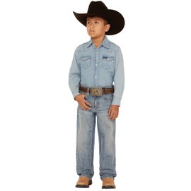 Cody James Boys' Hamshackle Wash Relaxed Boot Denim Jeans - CBFA22J64-BIG 14 REG