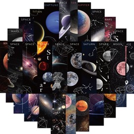 30pcs Space Bookmarks,Dark Space Theme Bookmarks Inspirational Quotes Cards for Party Favors Gifts Teens Encourage,Classroom Gifts, School Prize, Reading Present (Dark Space)