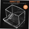 FOMIYES 2pcs Transparent Cotton Swab Storage Box Dustproof Organizer Protective