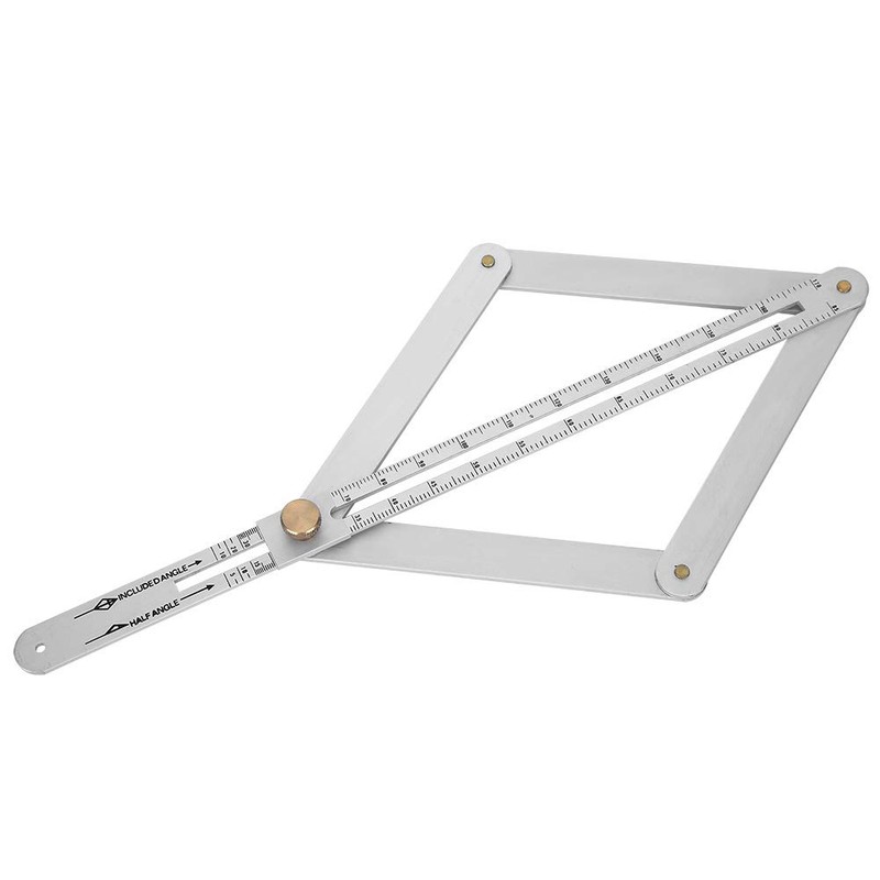 Corner Angle Finder, 4?Fold Multifunctional Angle Measuring Ruler, 0-170° Goniometer