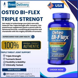Osteo Bi-Flex Triple Strength with TURMERIC / 220 / NEW & SEALED 