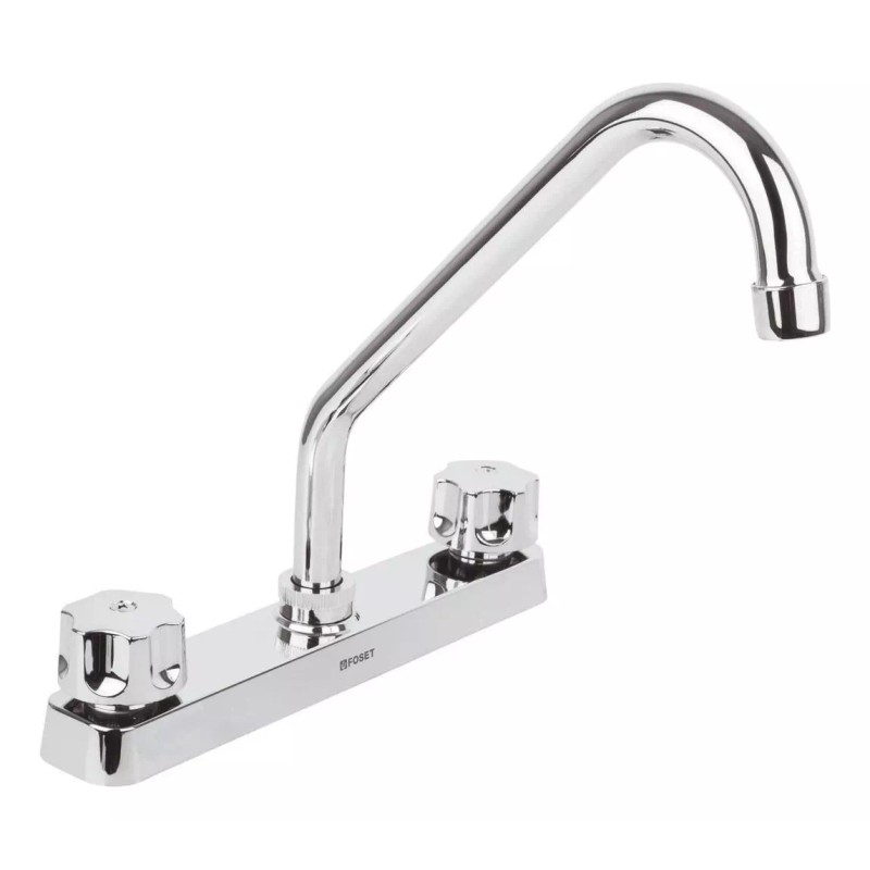 Foset Kit Mezcladora Fregadero ( Llave Angular + Manguera )