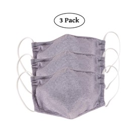 Lofbaz Fabric Mask Cotton Washable Reusable (Lavender - Pack of 3, Adult Small)