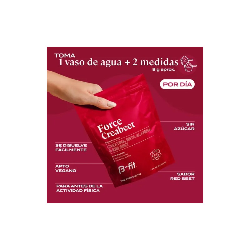 B-FIT B Creabeet - Creatina Monohidratada Pura en Polvo -