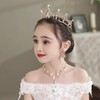 YOVEKAT Princess Crown Head Tiara Wedding Princess Princess Tiara (Gold)