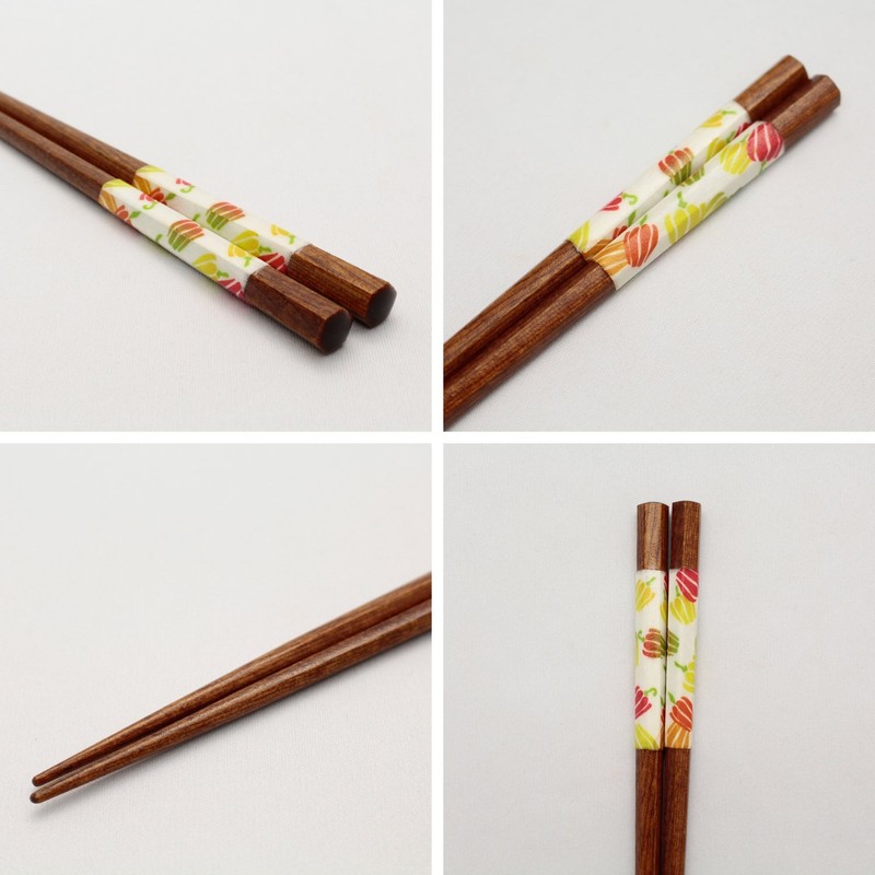 Ishida 11621 Chopsticks Made in Japan Hexagonal Paprika 9.1 inches