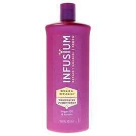 Acondicionador Nutritivo Infusium Repair and Replenish - Acondicionador Capilar con Keratina y Aceite de Argán - Para Todo Tipo de Cabello - 1 L