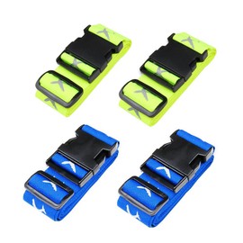 Luggage Strap Suitcase Belts Travel Accessories 4-Pack(Blue&Green)