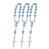 Baptism First Communion Favors (24PCS) Mini Rosaries for boy Blue