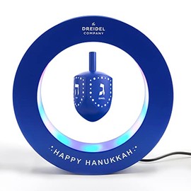 Hanukkah Floating Dreidels, Chanukkah Decorations (Levitating Dreidel in O'Ring)