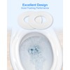 AUGREX 2Pcs Toilet Silicone Gasket Flush Valve Seal Compatible with