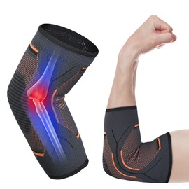ACWOO Elbow Brace, Non-Slip Tennis Elbow Bandage, Elbow Cuffs for Men and Women, Golfers Elbow, Suitable for Tendonitis, Joint Pain, Strength Sports, Outdoor Sports
