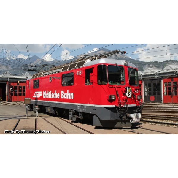 KATO N Gauge Alps Locomotive Ge4/4-II RhB Logo 3102-3 Railway Model Electric Locomotive, Red