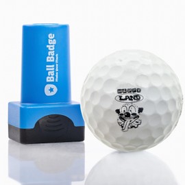 Ball Badge - Golf Ball Stamp (The Happy Series), Self-Inking Golf Ball Stamper, Golf Ball Marker, Reusable Golf Ball Marking Tool to Identify Golf Balls - Reusable Ink Stamp (The Happy Land Clown)
