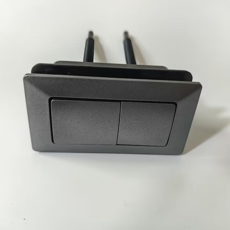 WinZo BT079GR Toilet Rectangular Push Button Universal for Dual Flush