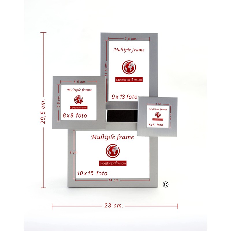 CAPESTORE Modern and Elegant Aluminium Table and Wall Frame for